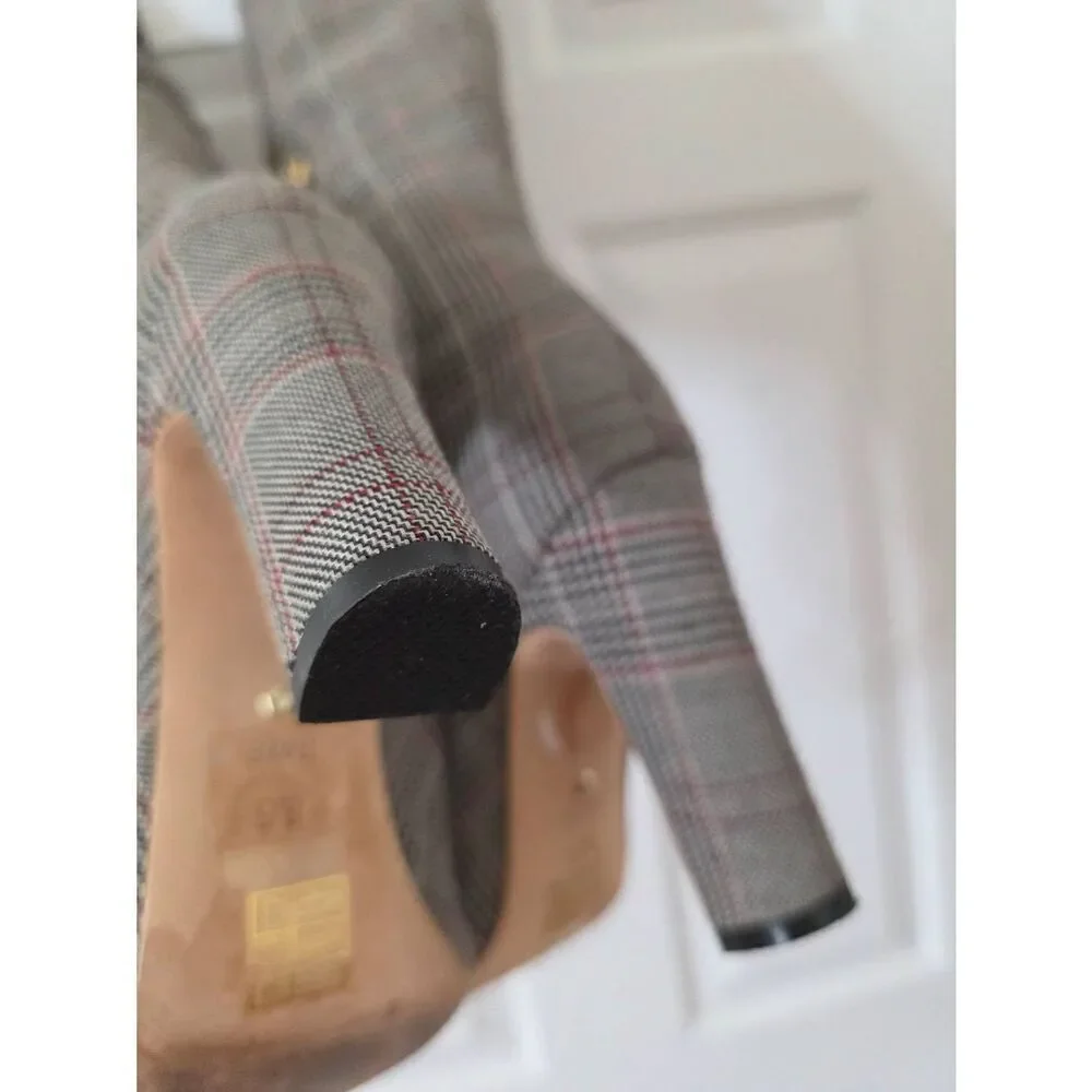 RAYE x STONE_COLD_FOX Foxy Over the Knee Boot in Grey Multi 8.5